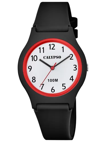 Calypso Mädchen Kinderuhr K5798/6 - Armbanduhr für Mädchen, robustes Kunststoffgehäuse und wasserdicht bis 10 Bar – perfekt für aktive Kinder.