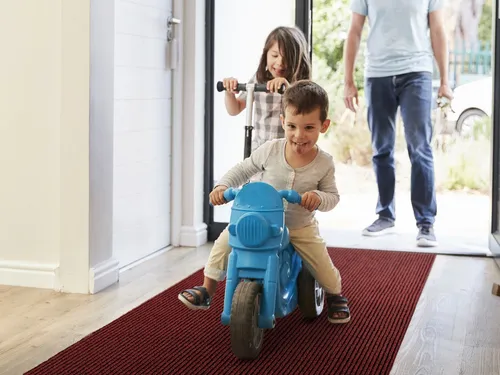 Primaflor-Ideen in Textil Läufer Schmutzfangläufer GIN, Made in Belgium, rechteckig, Höhe: 6 mm, Schmutzfangmatte, meliert, gesteift, strapazierfähig, rutschhemmend