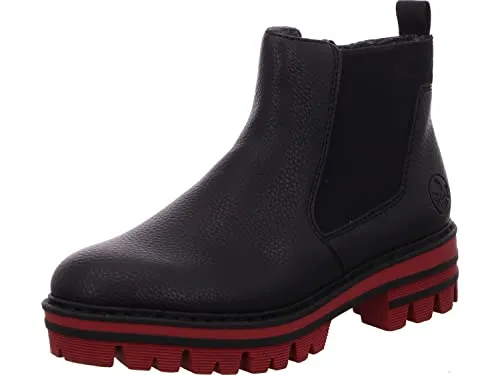 Rieker Damen 76173 Chelsea-Stiefel, schwarz, 41 EU - Wanderschuhe mit weicher Decksohle für optimalen Tragekomfort und stilvolles Design.