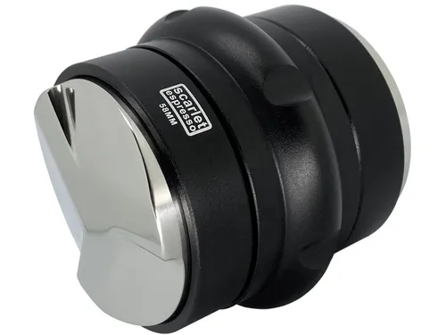 scarlet espresso Doppel Distributor und Tamper »Doppio« 2 in 1 Tool - Küchenmaschinen-Aufsätze, funktionales 2 in 1 Tool für gleichmäßige Kaffeeverteilung und perfekten Espresso, individuell einstellbare Tiefen für optimale Ergebnisse.