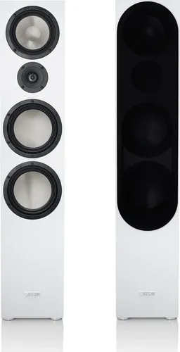 Canton GLE 90 Standlautsprecher Weiß - Hochwertiger Standlautsprecher mit 2x 192 mm Titanium-Tieftöner für kraftvollen Klang, ideal für Musikliebhaber und Heimkino-Enthusiasten.