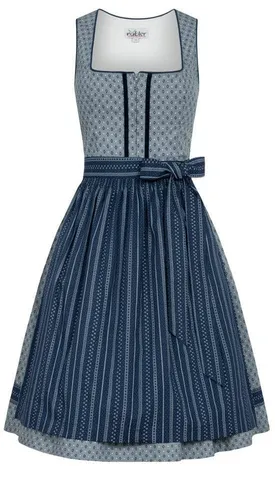 Nübler Trachtenkleid Midi Dirndl Franzi in Grafit von Nübler