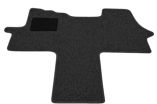 Mertex Automatte Autoteppich kompatibel mit Ducato Jumper II Boxer II 250 seit Bj. 2006 Premium anthrazit meliert 1614-P-A (anthrazit, Fahrerhausteppich)