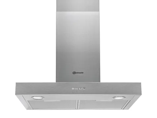 Bauknecht DBHBS64LMX Wandhaube 60 cm Edelstahl - Dunstabzugshaube mit 581 m³/h Luftleistung, leise im Betrieb mit 68 dB(A) – ideal für moderne Küchen.