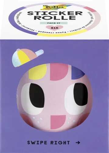Produktbild folia Sticker FACE IT auf Rolle 4 m 1 Rolle à 816 Sticker