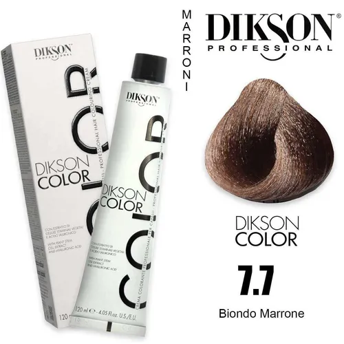 Tönung für Haare 7.7 Blond Brown Natürliche Dikson Color 120ml