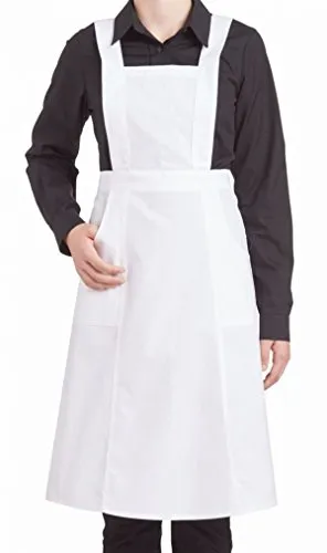 Leiber Schwesternschürze weiss in weiß von Leiber