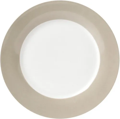 Van Well Speisetellerset Vario, 6-teilig in Weiß und Taupe in weiß von van Well