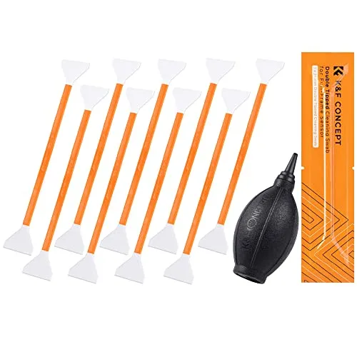 Minadax 10x Full Format Sensor Reinigung DOPPEL Swabs + Blasebalg