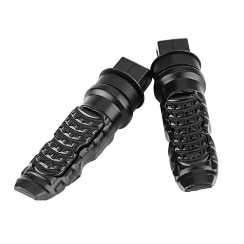 Paar Fußstütze für Motorrad, Aluminium, Universal 8 mm - Hochwertige Fußrasten aus Aluminium für Motorräder, rutschfestes Design für sicheren Komfort. Ideal für Beifahrer und einfache Installation ohne Anpassung.