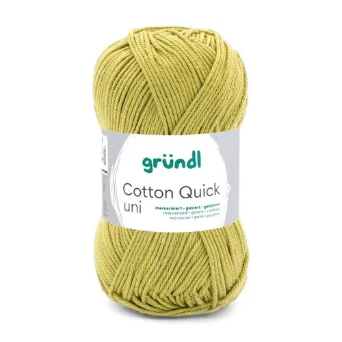 GRÜNDL WOLLE COTTON QUICK UNI 50G HELLOLIVE 100G/5,58 EUR NEU OVP