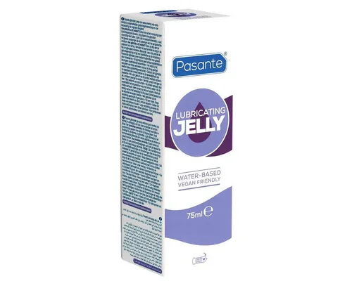 Pasante Gleitgel Lubricating Jelly (Gleitgel für Frauen in der Menopause), Tube mit 75ml, veganes Gleitgel bei vaginaler Trockenheit