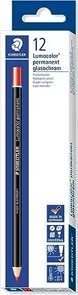 STAEDTLER Permanent glasochrom - Rot