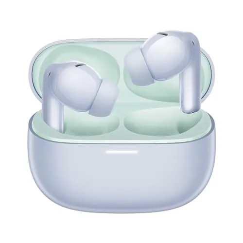 Xiaomi Redmi Buds 5 Pro - Rosa - Kopfhörer mit 52 dB aktiver Geräuschunterdrückung, IP54 spritzwassergeschützt und bis zu 35 Stunden Akkulaufzeit für ungestörten Musikgenuss und klare Anrufe.