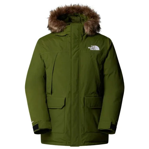 The North Face Mens McMurdo Parka woodland green L - Funktionsjacken, ideal für kalte Wintertage mit 600er recycelter Daunenfüllung und wasserdichtem DryVent-Material für optimalen Schutz vor Wind und Wetter.