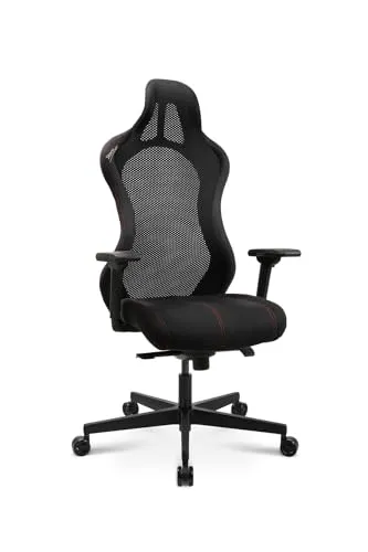 Topstar Bürostuhl Gamingstuhl Sitness RS Sport Plus Mikrofaser inkl. Armlehnen mit Lordosenkissen schwarz