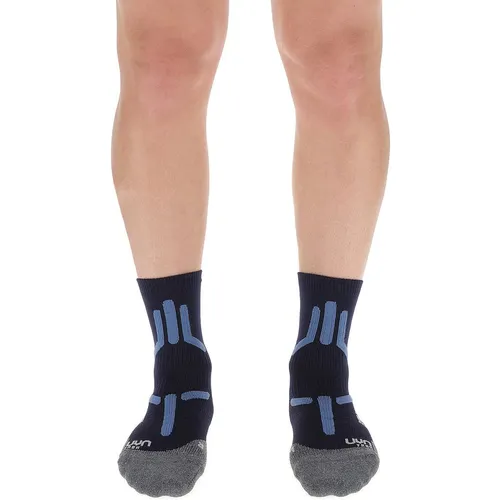 UYN Herren TREKKING 2IN SOCKS - Strümpfe mit innovativem 2IN-System für optimalen Komfort und Blasenschutz beim Trekking. Atmungsaktiv und stoßdämpfend, ideal für lange Wanderungen.