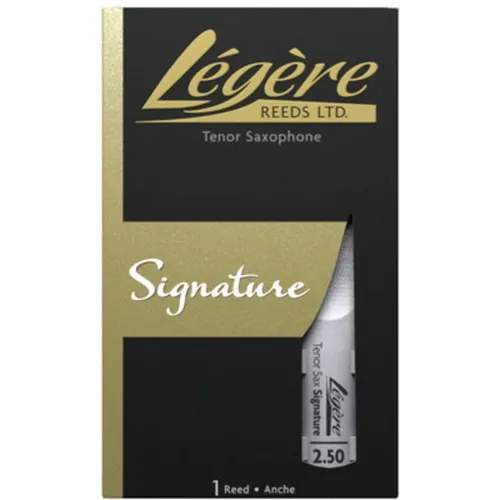 Legere Signature Tenor Saxophone 2.5 - Instrumentenzubehör: Hochwertiges Kunststoffblatt für Tenorsaxophon, Stärke 2.5, bietet einen zentrierten Ton und eignet sich perfekt für Jazz, Klassik und Solospiel – ideal für fortgeschrittene und professionelle Musiker.
