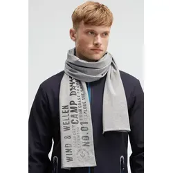 Strickschal CAMP DAVID, Damen, grau, Material: 95% Baumwolle, 5% Elasthan, Modetücher