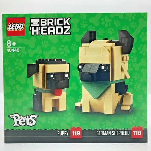 LEGO 40440 BrickHeadz German Shepherds Hund & Welpe 247tlg 8+ Geschenk Neu OVP