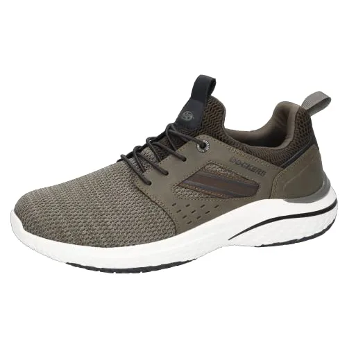 Dockers by Gerli Herren Sneaker Khaki EU 41 - Herren-Sneaker mit patentierter Gelsohle für optimale Fersenentlastung und weichem Wechselfußbett - ideal für den täglichen Komfort.