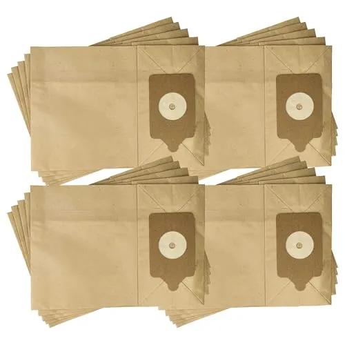 vhbw 20x Staubsaugerbeutel kompatibel mit Numatic Henry HDX 201-12, Henry HVR 200, Henry HDK 205-12 Staubsauger - Papier, 32,6cm x 23,25cm braun