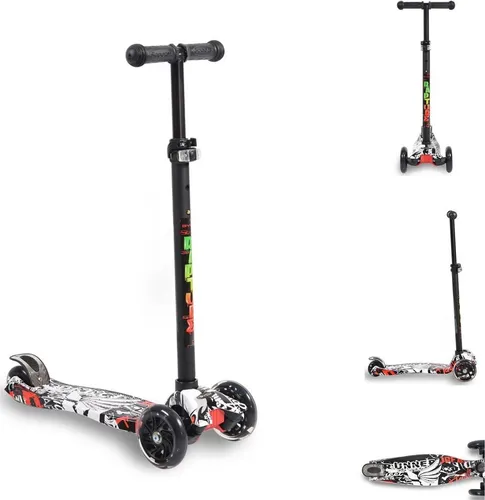 Byox Kinderroller Scooter Rapture - Stabiler Aluminiumroller mit Leuchträdern - Roller/Kickboards für Kinder ab 3 Jahren, mit stabilen 3 Rädern und leuchtenden PU-Rädern für mehr Sicherheit und Fahrspaß.