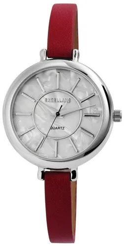 EXCELLANC Quarzuhr EX0356 Excellanc Damenuhr mit Band aus Lederimitat, Damenuhr Lederimitat