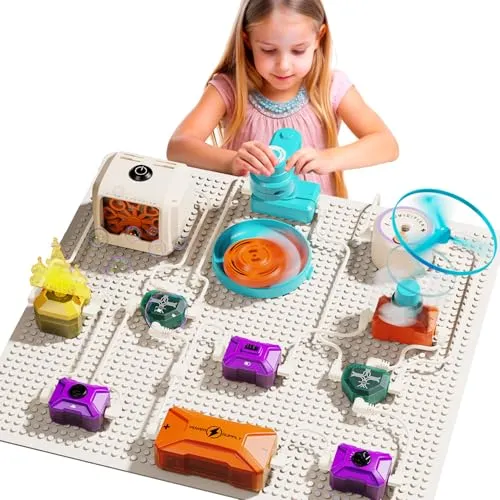 lonfypeng Elektronik Stromkreis Baukasten Kinder 410 Projekte Elektro Elektrotechnik für Kinder ab 8-12 Elektronik Entdeckungssets praktisches Technikspielzeug, für Geburtstage, Halloween