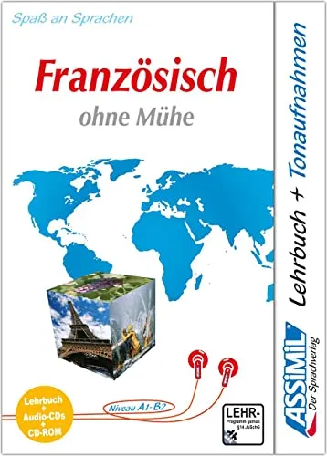 Französisch ohne Mühe - MultimediaPlus, Lehrbuch mit 4 Audio-CDs und CD-ROM