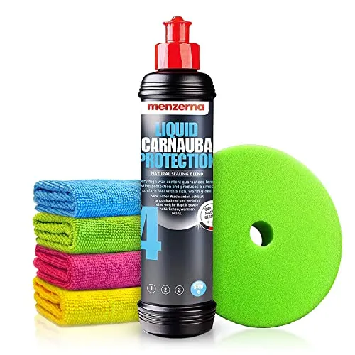 Autopolitur Set: Menzerna Liquid Carnauba Protection Wachs-Versiegelung (250ml)