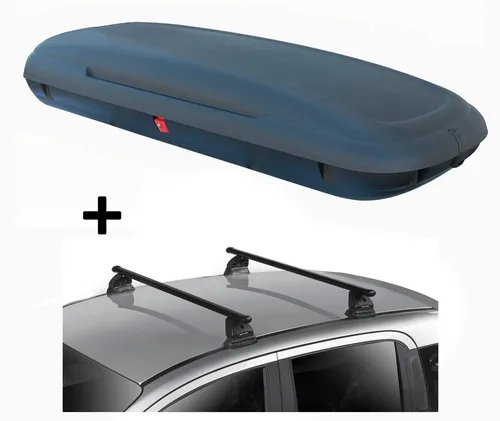 Dachbox VDPCA480 480 Liter Carbonlook + Dachträger VDP EVO Stahl für DS 3 - Praktisches Set mit 480 Liter Dachbox in Carbon-Optik und robusten Dachträgern. Ideal für zusätzlichen Stauraum auf Reisen, einfach zu montieren und abschließbar für mehr Sicherheit.