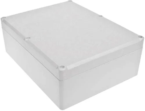 TRU COMPONENTS TC-7910968 Universal-Gehäuse - Anschlussdosen & Gehäuse, robustes ABS-Gehäuse in Grau, ideal für individuelle Elektronikprojekte mit kompakten Abmessungen von 225 x 175 x 80 mm.