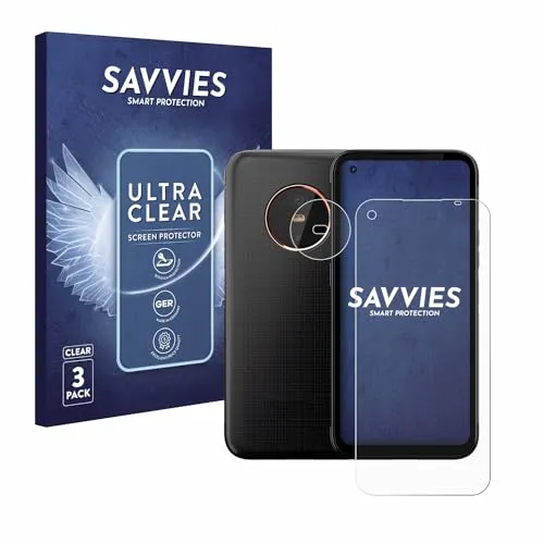 Savvies 6 Stück Schutzfolie für Gigaset GX6 Pro (Display+Kamera) Displayschutz-Folie Ultra-Transparent