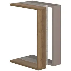 Decortie Beistelltisch Muju, Moderner C-Form Tisch, 30 x 40 x 57 cm - Der stilvolle C-Form Beistelltisch Muju besticht durch sein modernes Design und die platzsparende Bauweise. Ideal für kleine Räume, bietet er Funktionalität und Eleganz in einem kompakten Format.