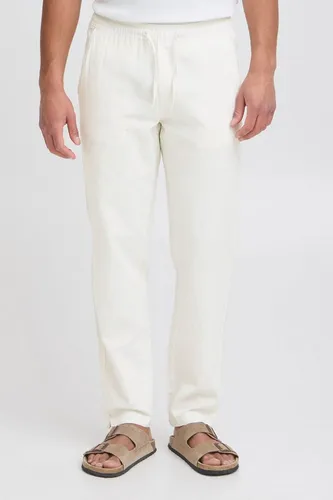 Indicode Leinenhose IDPassol - Sommerliche Leinenhose in Weiß XXL - Leichte Sommerhose aus 55% Leinen und 45% Baumwolle, knöchellang mit praktischen Eingrifftaschen. Ideal für warme Tage und lässige Outfits.