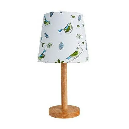 Paulmann Pauleen Cute Bird LED Tischleuchte Weiß Stoff/Holz 4W E27 warm Schalter