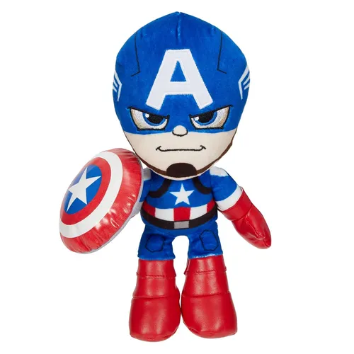 Marvel GYT42 - Captain America Plüschfigur, 20 cm Superheldenfigur aus weichem,