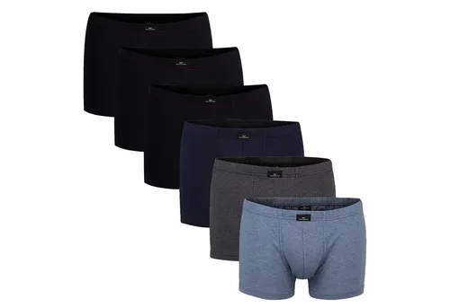 Götzburg Herren Pants 6er Pack - Baumwoll-Stretch Unterwäsche Set - Herrenunterhosen im 6er Pack aus weichem Single Jersey für höchsten Tragekomfort. Elastischer Bund mit Götzburg Logo, ideal für den täglichen Gebrauch.