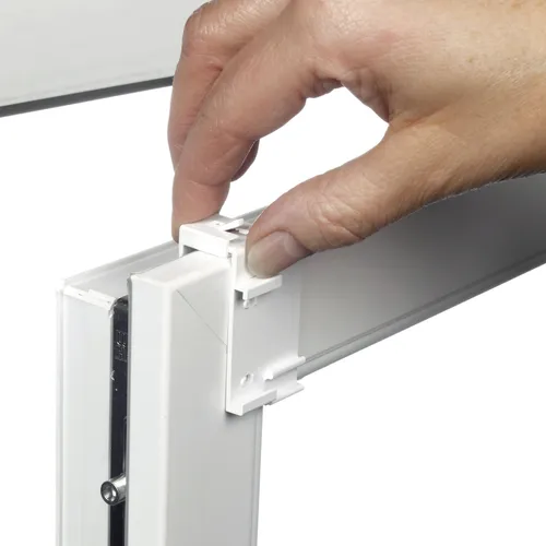 Gardinia EasyFix Klebe- und Klemmset 2 Stück, weiß
