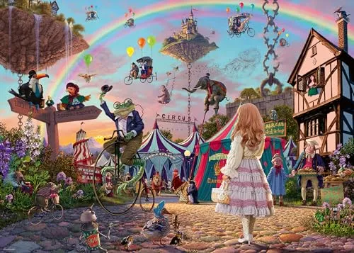 Ravensburger Puzzle Der verwunschene Zirkus 1000 Teile - Hochwertiges Puzzle mit 1000 Teilen, ideal für entspannende Stunden. Größe nach dem Legen: 70 x 50 cm. Made in Europe für beste Qualität.