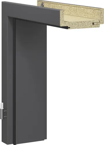 GetaDoor Zarge CPL Titangrau 73,5 cm DIN rechts von Getadoor