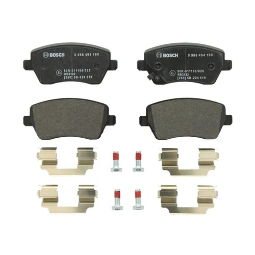 Bremsbelagsatz BOSCH 0 986 494 160, Vorne von Bosch