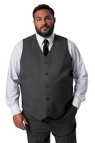 Produktbild Men Plus Herren Übergrößen Weste Porto grau L-8XL
