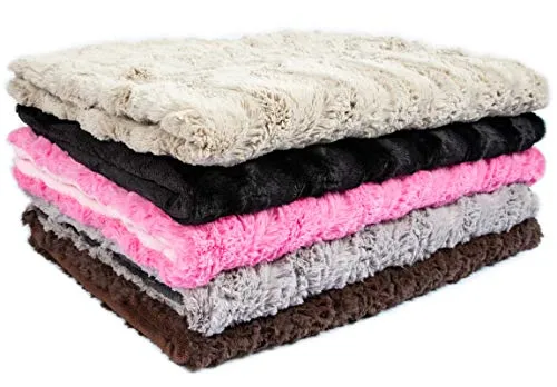 CopcoPet Hundedecke Cheyenne 100 x 80cm - Decken für Hunde, kuschelige und waschbare Fleecedecke mit Thermofüllung für isolierten Schlafplatz, ideal gegen Bodenkälte und pflegeleicht bei 30°C.