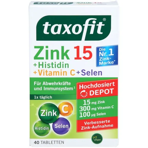 TAXOFIT Zink+Histidin+Selen Depot Tabletten 40 St.