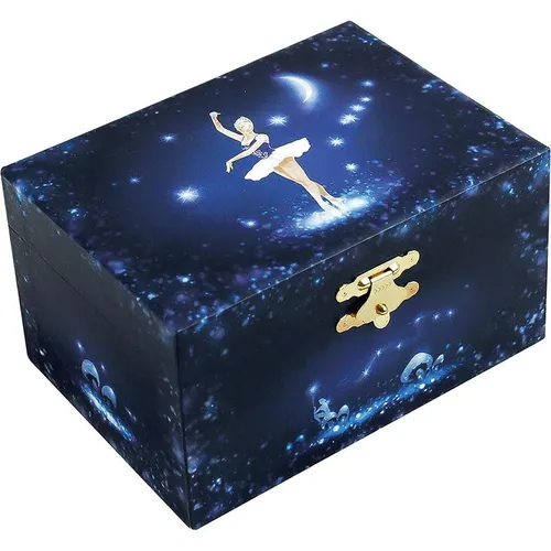 Trousselier Schmuckkästchen mit Musik und Ballerina - Spieluhren: Wunderschöne Musikbox mit nachtleuchtender Funktion, die kleine Schätze aufbewahrt und die Fantasie anregt. Ideal als zeitlose Dekoration im Kinderzimmer.