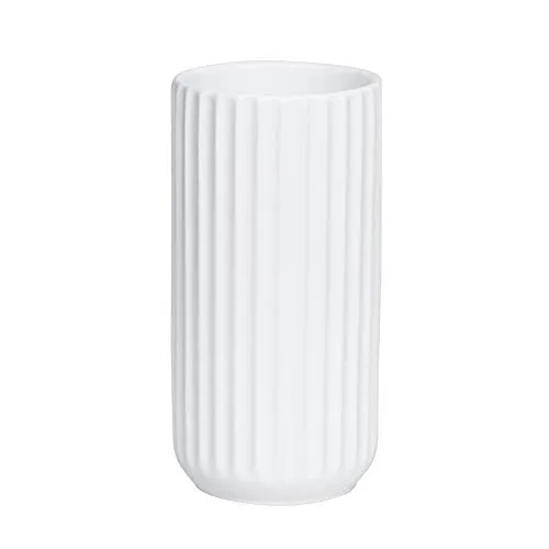 18CM Weiß Vase Keramik Vasen Blumenvase Deko Dekoration