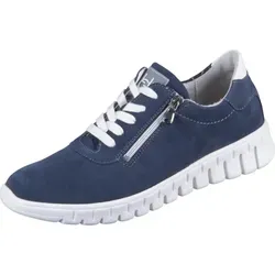 Waldläufer Adult Master-Artikel 916001-301/206 - Damen Sneaker in Blau, Gr. 38 - Damen-Sneaker aus hochwertigem Echtleder, bieten optimalen Komfort und eine perfekte Passform für den ganzen Tag.
