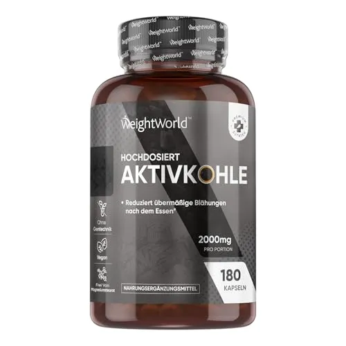 Aktivkohle Kapseln 2000mg